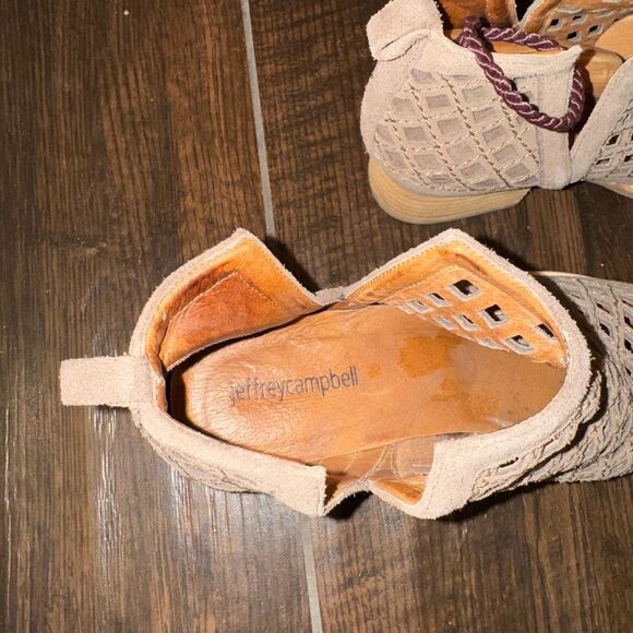 Jeffrey Campbell Tan Cutout Ankle Booties - Picture 9 of 9